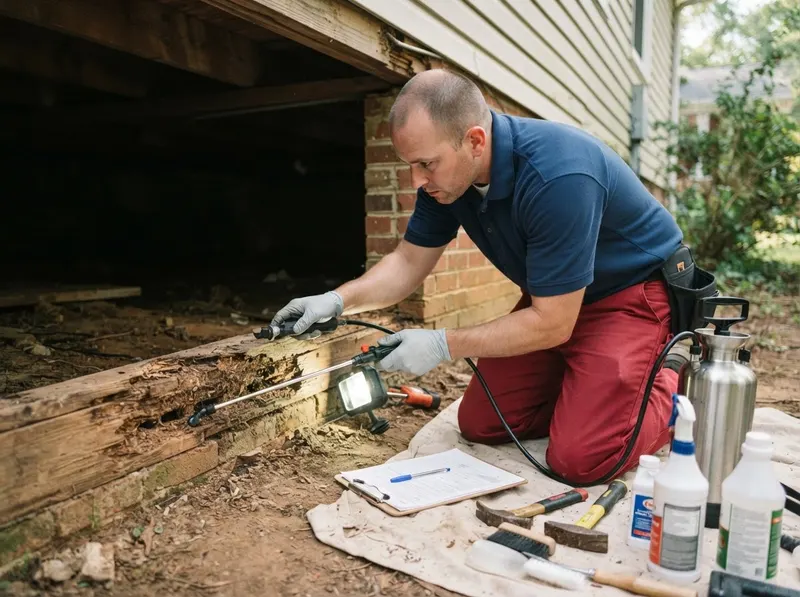 Carpenter Ant Structural Remediation in Richmond, VA